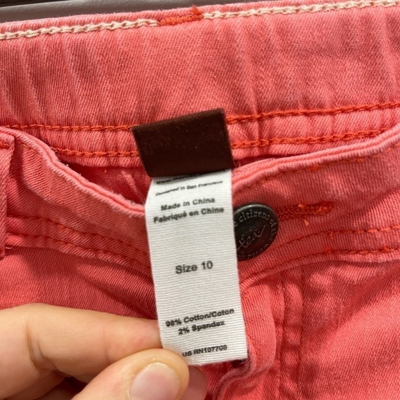 Tea Collection Skinny Stretch Ankle Pants Guava 10 - Picture 5 of 8